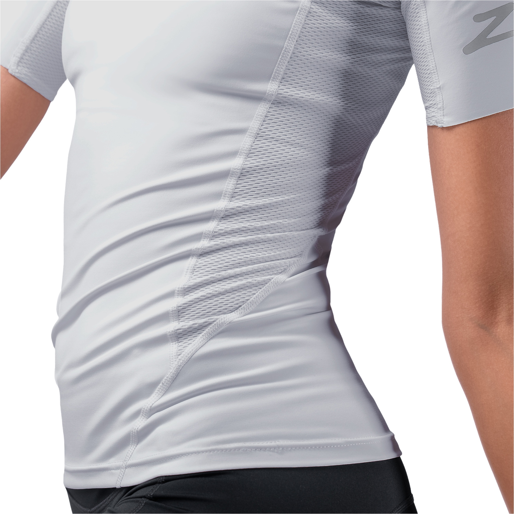 Zhik Womens Eco Spandex UPF50+ Short Sleeve Top DTP-0067-W-PLT - Platinum